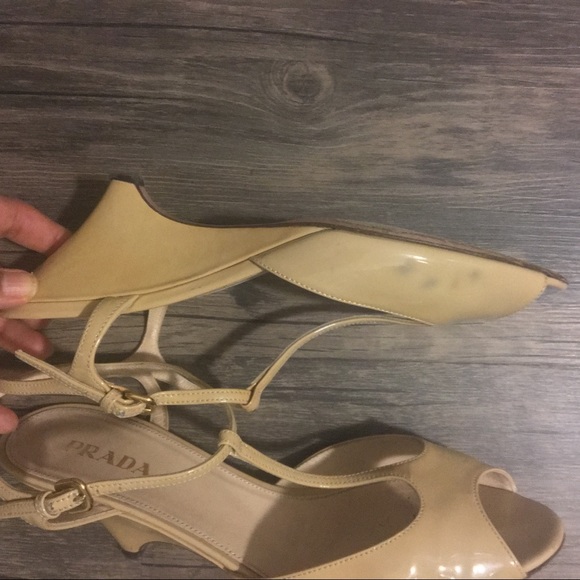 Prada size 38 wedge sandals - Picture 3 of 8